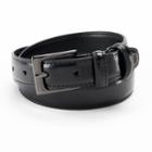 Izod Stitched Black Leather Belt - Boys, Boy's, Size: Small