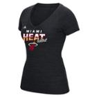 Women's Adidas Miami Heat Horizon Lines Tee, Size: Medium, Black