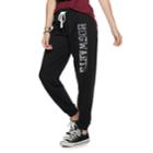 Juniors' Harry Potter Hogwarts Sequin Jogger Sweatpants, Teens, Size: Medium, Black