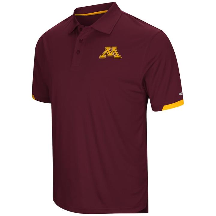 Men's Colosseum Minnesota Golden Gophers Loft Polo, Size: Large, Dark Red