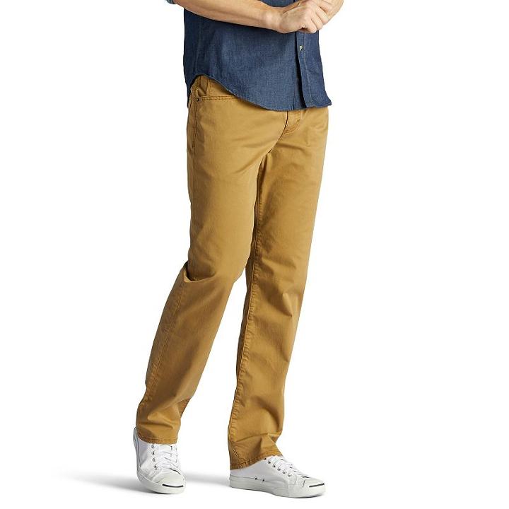 Men's Lee Modern Series Active Comfort Straight-leg Jeans, Size: 42x32, Med Brown