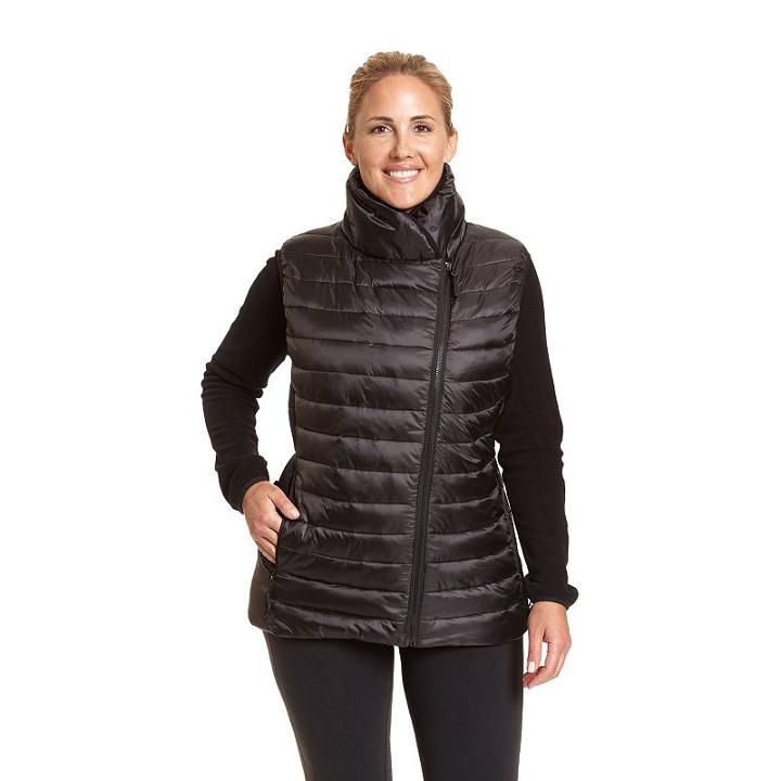 Plus Size Champion Puffer Vest, Women's, Size: 2xl, Black
