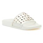 Jennifer Lopez Bodhi Women's Studded Slide Sandals, Size: 6, White