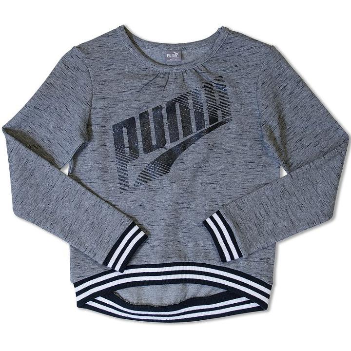 Girls 7-16 Puma Slubbed Pullover Sweatshirt, Girl's, Size: Xl, Grey Other