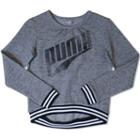 Girls 7-16 Puma Slubbed Pullover Sweatshirt, Girl's, Size: Xl, Grey Other