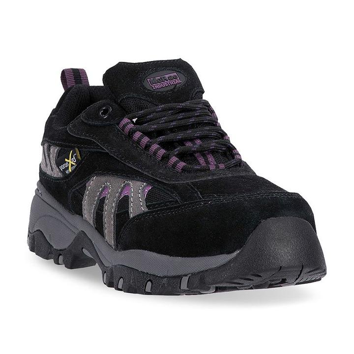 Mcrae Industrial Women's Steel-toe Metatarsal Guard Mid Hiking Shoes, Size: Medium (6.5), Black