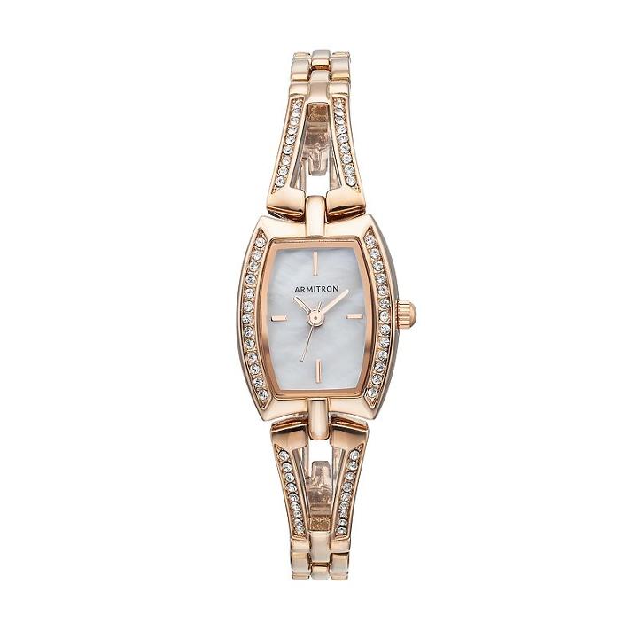 Armitron Women's Crystal Watch - 75/5502mprg, Pink