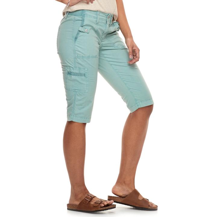 Women's Sonoma Goods For Life&trade; Ultra Breathable Poplin Skimmer Shorts, Size: 10, Med Blue