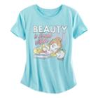 Disney's Beauty And The Beast Belle Girls Plus Size Beauty Is Found Within Graphic Tee, Size: Xl Plus, Purple Oth