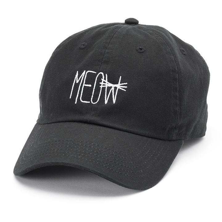 Women's David & Young Meow Baseball Cap, Black
