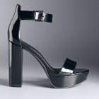 Simply Vera Vera Wang Hong Kong Women's High Heel Sandals, Size: 9.5, Black