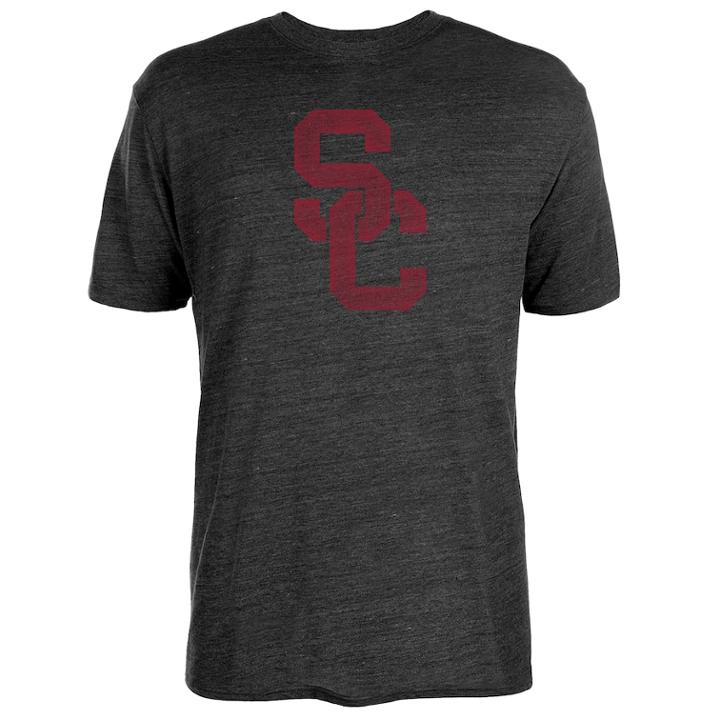 Men's Usc Trojans Worn Interlock Tee, Size: Large, Black