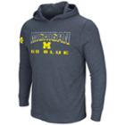 Men's Michigan Wolverines Thermal Hooded Tee, Size: Xl, Dark Blue