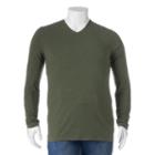 Men's Apt. 9&reg; V-neck Tee, Size: Medium, Green