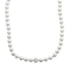 Pearlustre By Imperial Freshwater Cultured Pearl & Crystal Sterling Silver Necklace, Size: 18, White