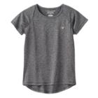 Girls 4-6x Champion Raglan Athletic Tee, Girl's, Size: 5, Med Grey