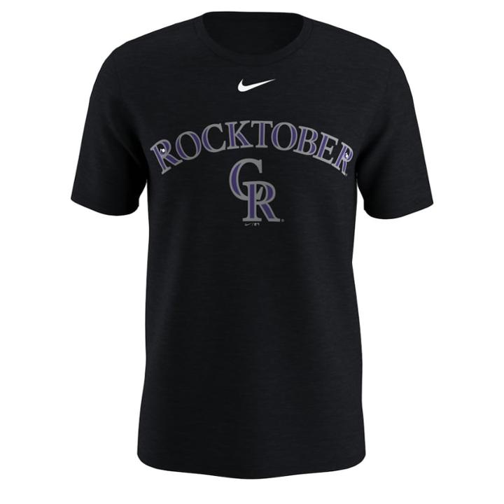 Men's Nike Colorado Rockies Local Hunt Tee, Size: Large, Black