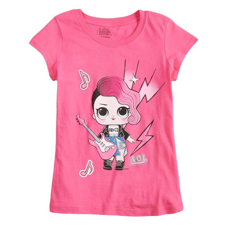Girls 4-6x Lol Surprise! Rocker Tee, Size: 4, Pink