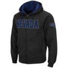 Men's Nevada Wolf Pack Full-zip Fleece Hoodie, Size: Small, Silver