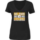 Women's Pittsburgh Steelers 2017 Afc North Division Champions Line Of Scrimmage Tee, Size: Medium, Oxford