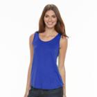 Women's Apt. 9&reg; Strappy Tank, Size: Small, Blue