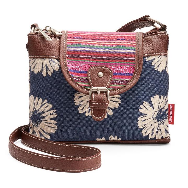 Unionbay Flower Dual-entry Crossbody Bag, Women's, Blue