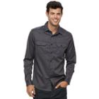 Men's Apt. 9&reg; Slim-fit Flex Stretch Button-down Shirt, Size: Large Slim, Black