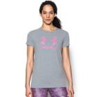 Women's Under Armour Sportstyle Crew Short Sleeve Tee, Size: Large, Dark Grey
