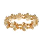 Lc Lauren Conrad Flower Stretch Bracelet, Women's, Gold
