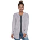 Juniors' Mudd&reg; Hooded Cardigan, Teens, Size: Large, Purple Oth