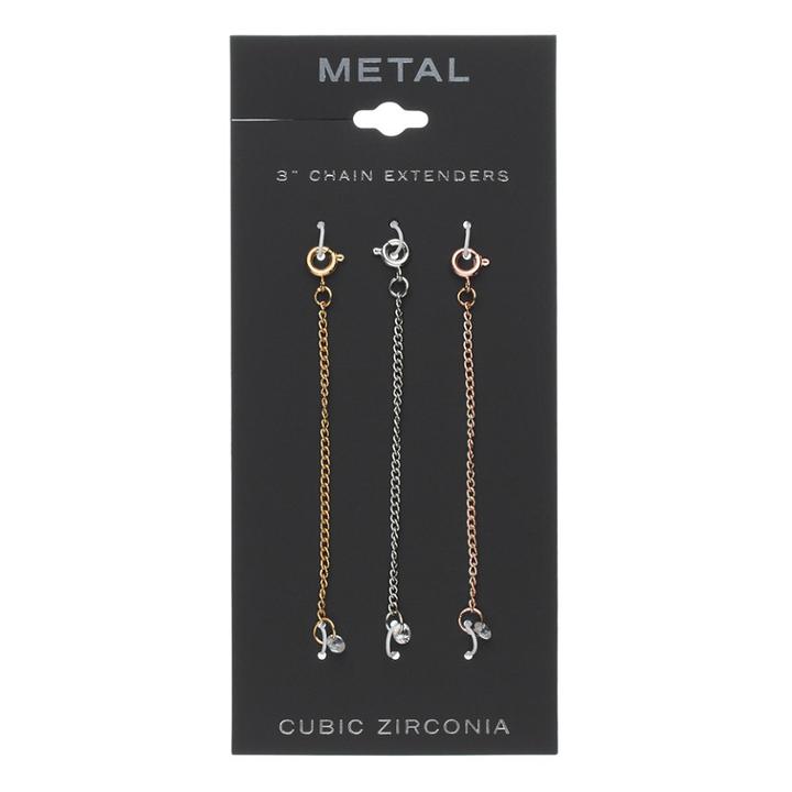 Cubic Zirconia Necklace Extender Set, Women's, Multicolor