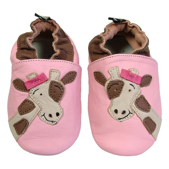 Baby Tommy Tickle Pink Giraffe Crib Shoes, Infant Girl's, Size: 12-18month