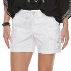 Women's Sonoma Goods For Life&trade; D-ring Utility Shorts, Size: 2, White
