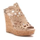 Style Charles By Charles David Alaiah Women's Cutout Wedge Sandals, Size: 7.5, Natural