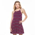 Juniors' So&reg; Halter Swing Dress, Teens, Size: Small, Purple