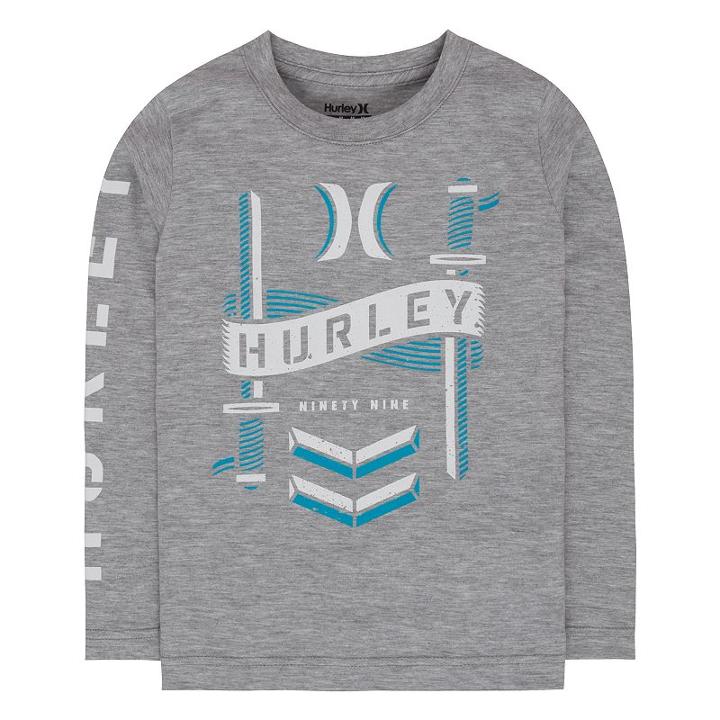 Boys 4-7 Hurley Lightning Rider Graphic Tee, Size: 6, Grey