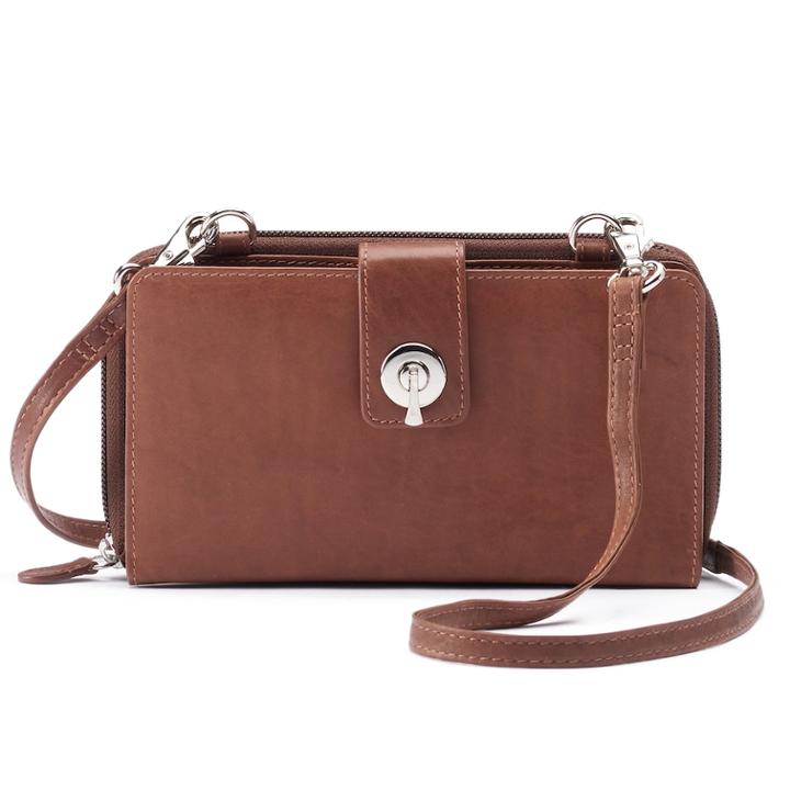 Ili Rfid-blocking Leather Smartphone Wallet, Women's, Brown