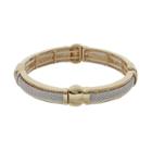 Apt. 9&reg; Mesh Accent Stretch Bracelet, Women's, Gold