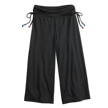 Girls 7-16 Joey B Solid Culottes, Size: Medium, Black