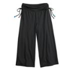 Girls 7-16 Joey B Solid Culottes, Size: Medium, Black