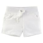 Girls 4-8 Carter's Solid French Terry Shorts, Girl's, Size: 4, White