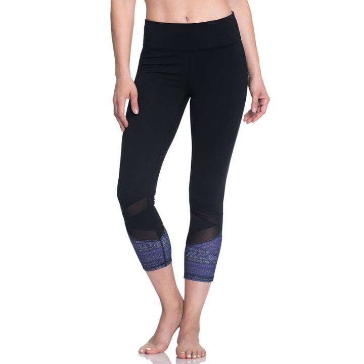 Women's Gaiam Om Align Yoga Capri Leggings, Size: Medium, Oxford