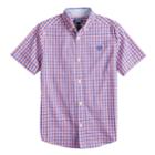 Boys 4-20 Chaps Cameron Plaid Button-down Shirt, Size: 14-16, Dark Pink
