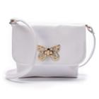 Girls 4-16 Elli By Capelli Butterfly Clasp Crossbody Purse, White