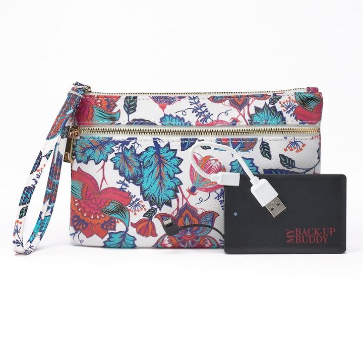Apt. 9&reg; Rfid-blocking Phone Charging Wristlet, Women's, Brt Red