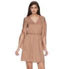 Women's Jennifer Lopez Flutter Fit & Flare Dress, Size: Xl, Med Brown