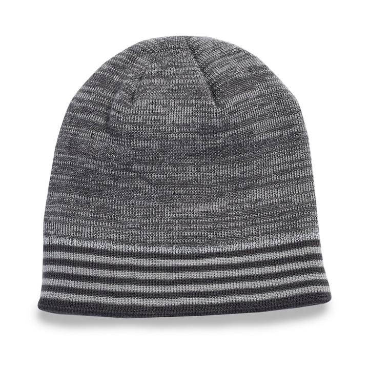 Men's Tek Gear&trade; Warmtek Marled Striped Reflective Beanie, Grey
