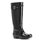 Seven7 British Girl Women's Waterproof Rain Boots, Size: 9, Black