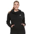 Plus Size Nike Cowlneck Hoodie, Women's, Size: 1xl, Grey (charcoal)
