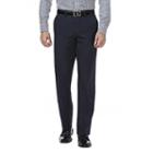 Men's Haggar&reg; Straight-fit Performance Flex-waist Pants, Size: 33x32, Blue (navy)